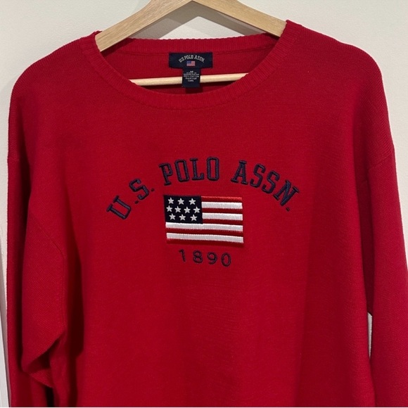 Vintage 90s U.S. Polo Assn. Pullover Sweater - Picture 2 of 7